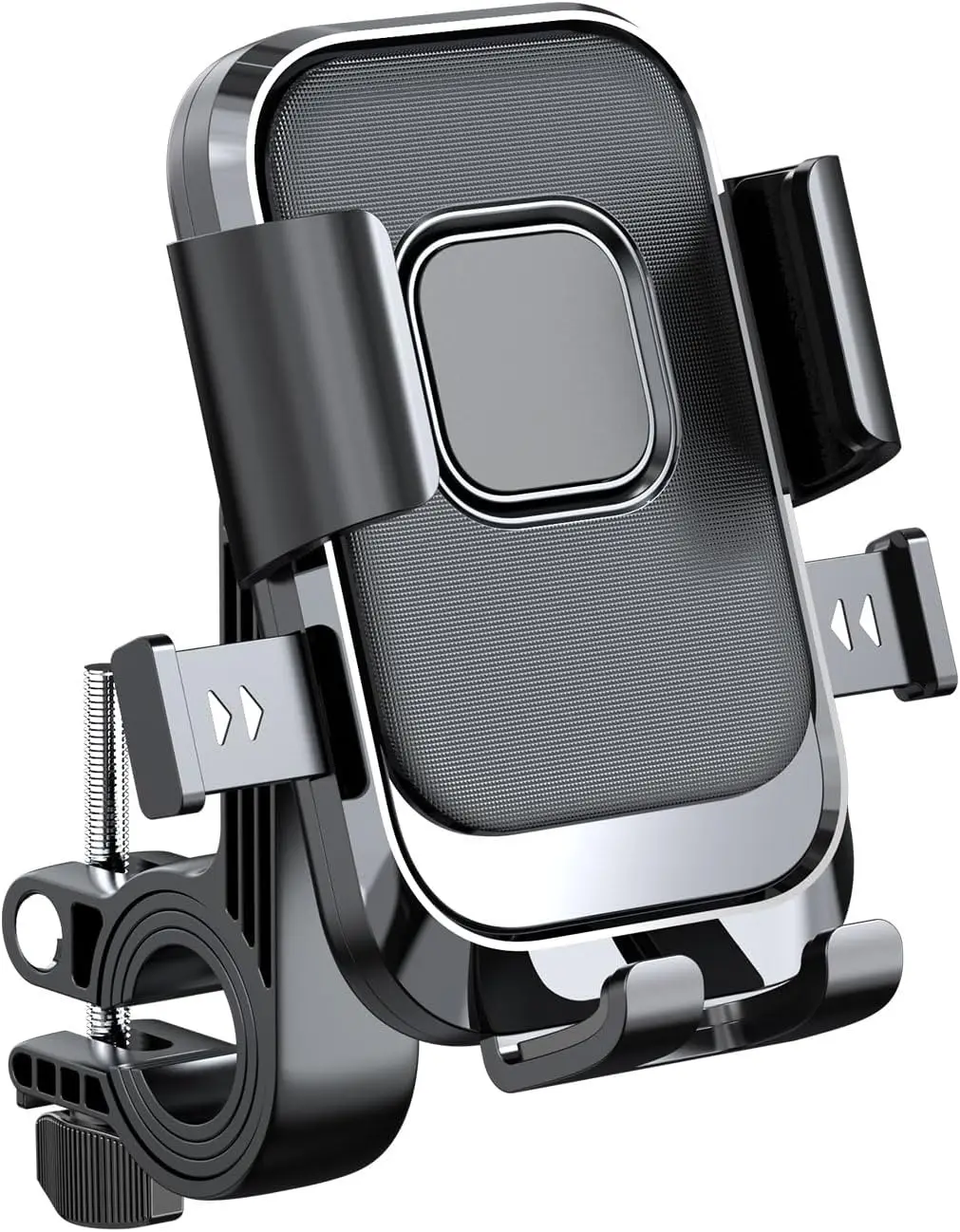 Universal Bike Phone Holder 360° Rotatable Phone Holder Handlebar Stand One Hand Operation GPS Clip for Motorcycle ATV Scooter