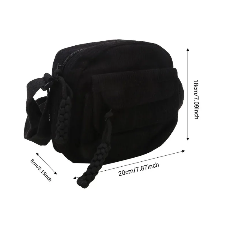 Mini Backpack Square Bag Korean Version Fashionable Sweet Shoulder Bag Female's Schoolbag Stylish Simple Crossbody Bag Casual