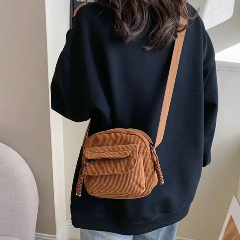 Mini Backpack Square Bag Korean Version Fashionable Sweet Shoulder Bag Female's Schoolbag Stylish Simple Crossbody Bag Casual