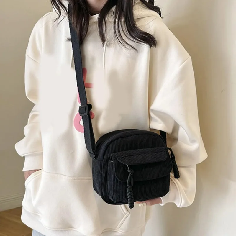Mini Backpack Square Bag Korean Version Fashionable Sweet Shoulder Bag Female's Schoolbag Stylish Simple Crossbody Bag Casual