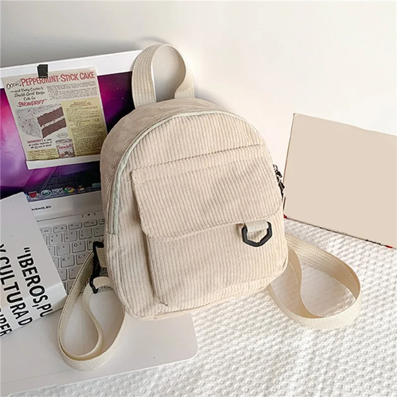 Mini Backpack Square Bag Korean Version Fashionable Sweet Shoulder Bag Female's Schoolbag Stylish Simple Crossbody Bag Casual