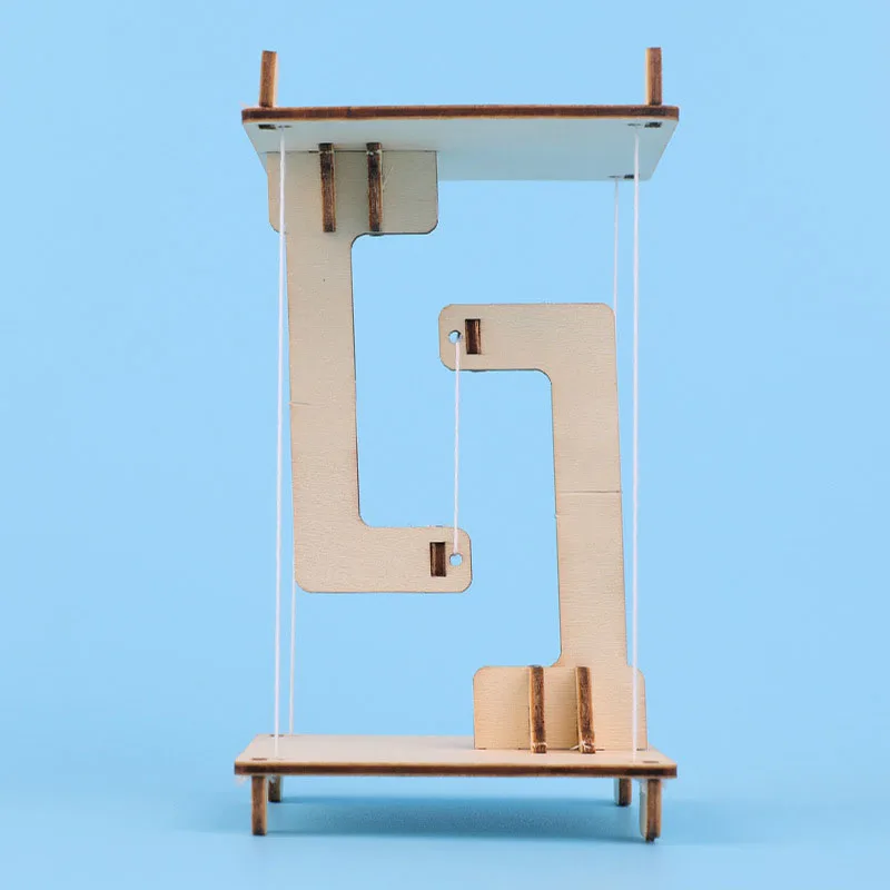 Tensioning structure science small production small invention DIY children's education handmade puzzle experimental material toy