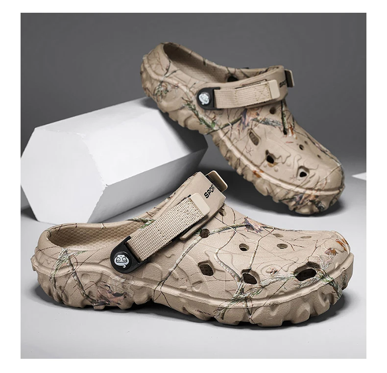 Men Slippers High Quality Classic Outdoor Anti-Slip Garden Shoes Lightweight Fashion Casual Sandals for Men Platform