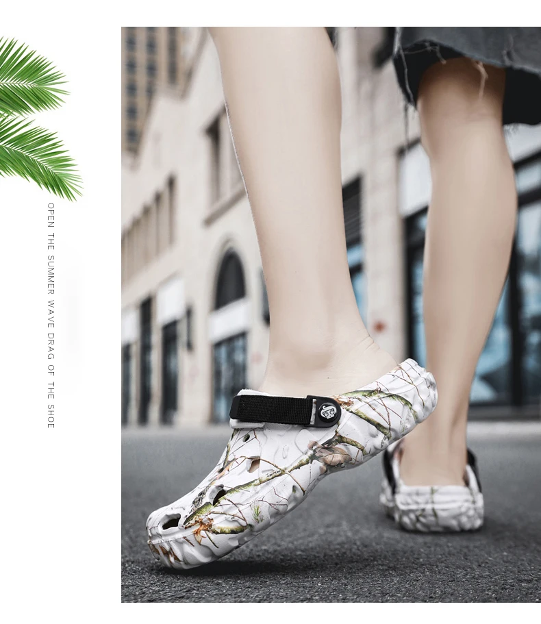 Men Slippers High Quality Classic Outdoor Anti-Slip Garden Shoes Lightweight Fashion Casual Sandals for Men Platform