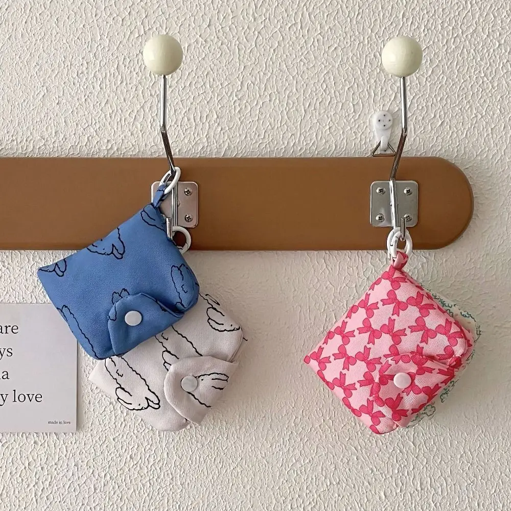 Cute Student Coin Purse Card Simplicity Floral Korean Fashion Wallet Card Holder for Girls Portable Cute Small Storage Bag