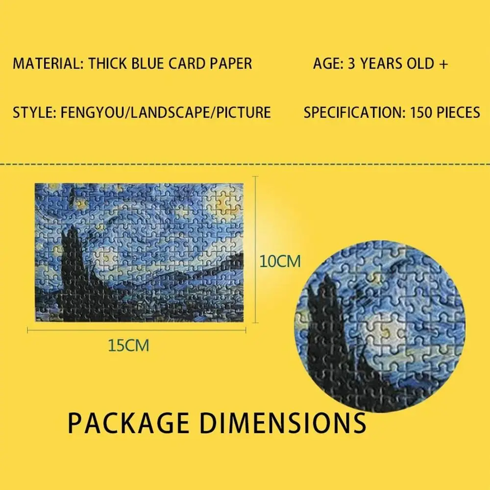 150PCS/Set Oil Painting Jigsaw Puzzles Mini Test Tube Oil Painting Jigsaw Gifts Family Educational Toys Adult Children