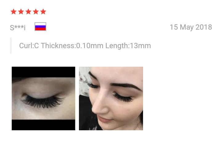 Kimcci 60knots/Case Natural False Eyelash Extension Makeup 20P Mink Individual Faux Eye Lashes Professional Fake Grafting Cilias