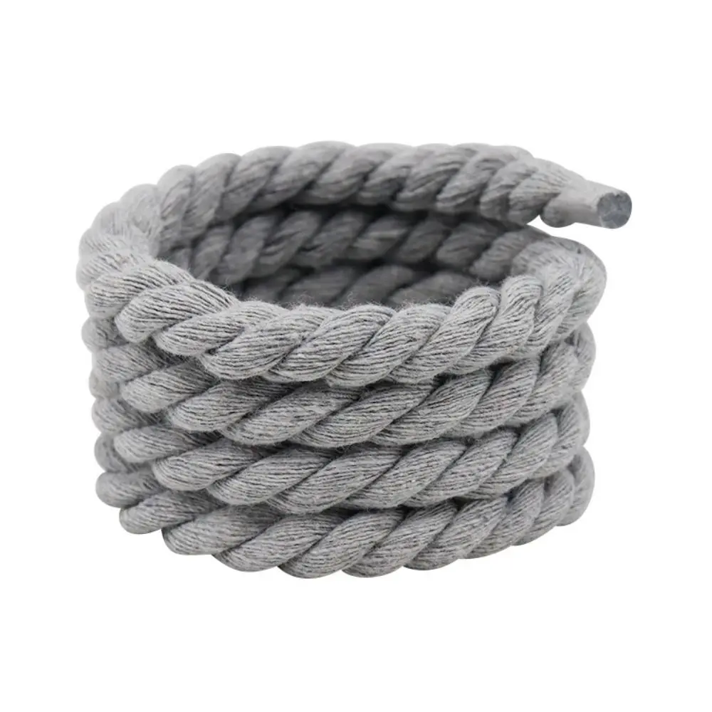 2PCS Round Thick Rope Laces Polyester Cotton High Quality Solid Color Laces 0.8cm120cm Width 10Colors Bold Shoelaces
