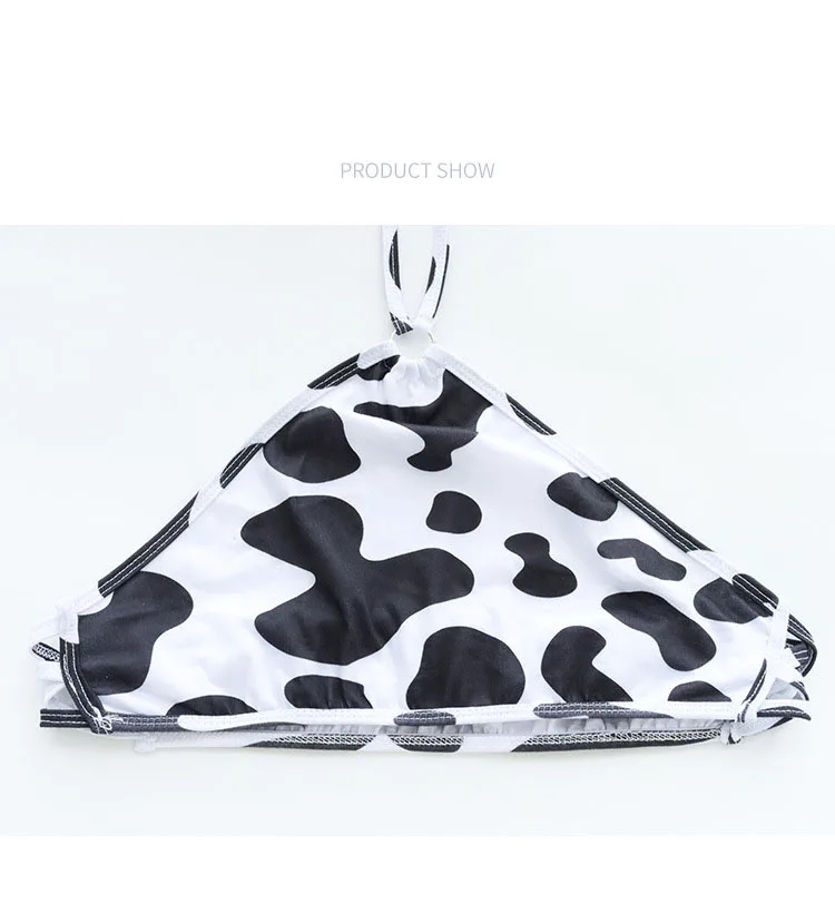 Cow Series Swimsuit Bodysuit Bikini Maid Unifrom Costume Summer Beach Kawaii Girl Swimwear Skirt Uniform Set Cosplay