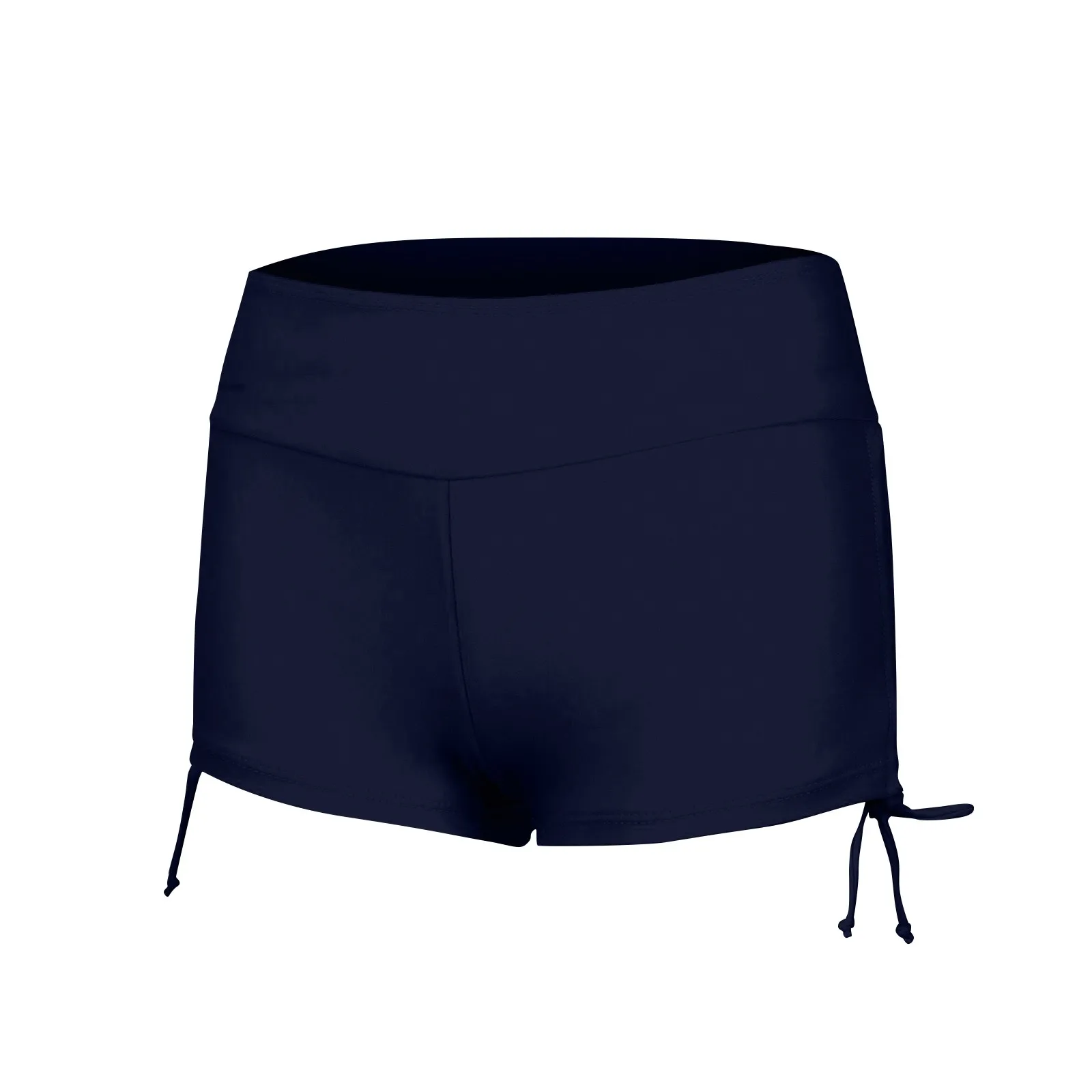 Women Swimsuit Panties Swimwear Beach Shorts High Waist Sides Adjustable Drawstring Stretch Sports Bathing Suit Tankini Bottoms
