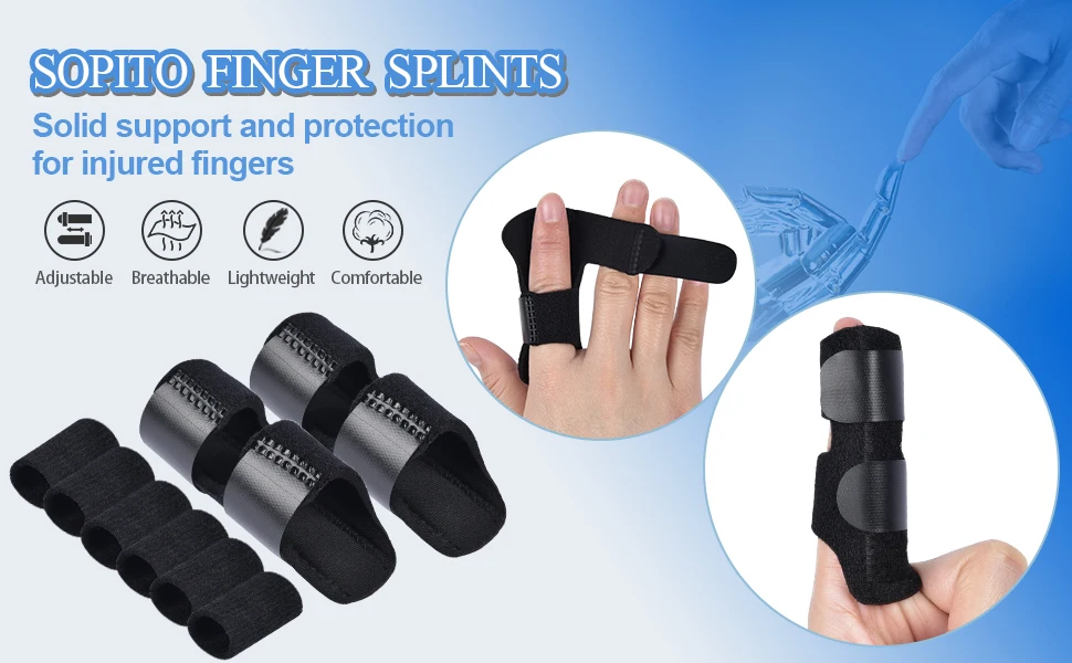 Trigger Finger Splint Fixing Brace Adjustable Straighten Sprain Support Finger Support Care Protect