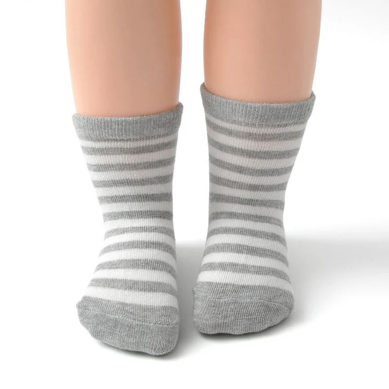6 Pairs Kids Socks Striped Star Pattern Non-slip Floor Socks For Toddler Baby Boys Socks