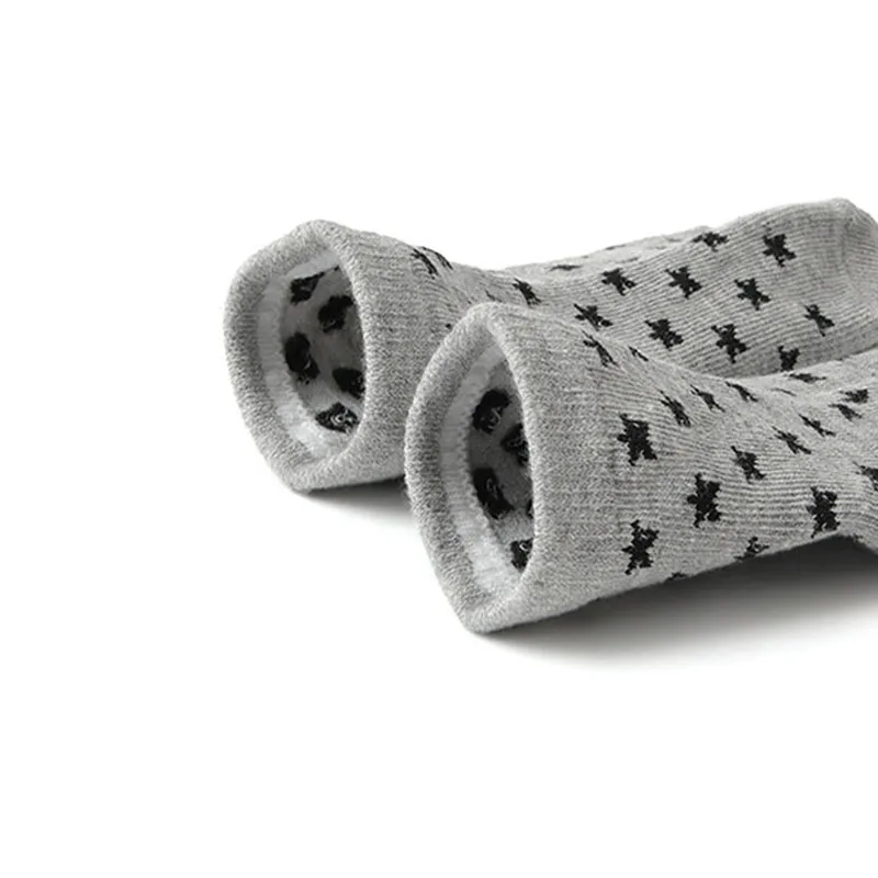 6 Pairs Kids Socks Striped Star Pattern Non-slip Floor Socks For Toddler Baby Boys Socks