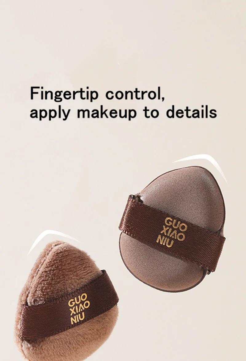 Guoxiaoniu 6PCS Makeup Blender Puff Air Cushion Foundation Sponge Loose Powder Puffs Cosmetic Applicator Tool Wholesale