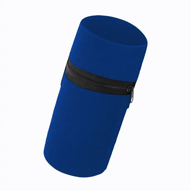 Mini Unisex Cotton Wrist Wallet Pouch with Zipper for Fitness Sports Running Gym Cycling - Secure Coin Purse Band