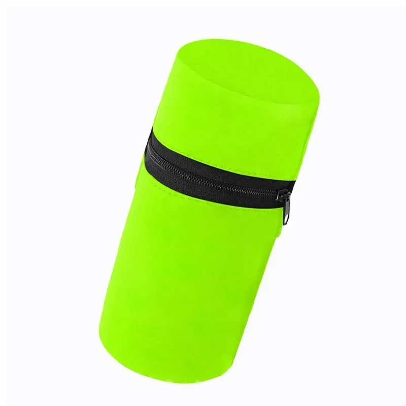 Mini Unisex Cotton Wrist Wallet Pouch with Zipper for Fitness Sports Running Gym Cycling - Secure Coin Purse Band