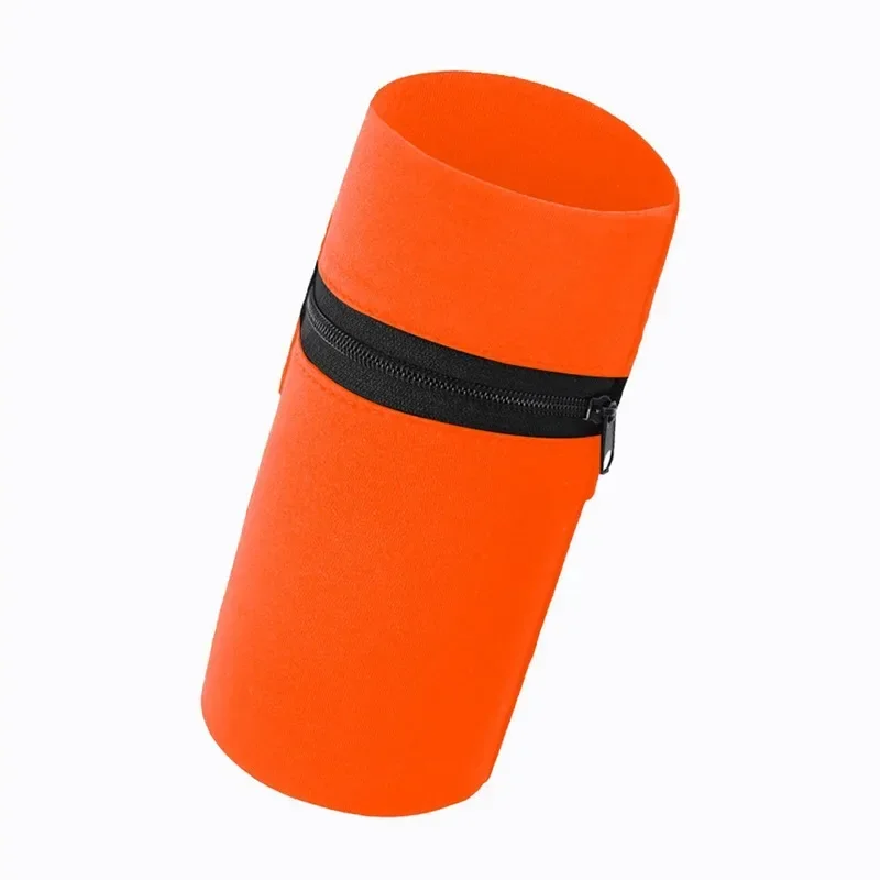 Mini Unisex Cotton Wrist Wallet Pouch with Zipper for Fitness Sports Running Gym Cycling - Secure Coin Purse Band