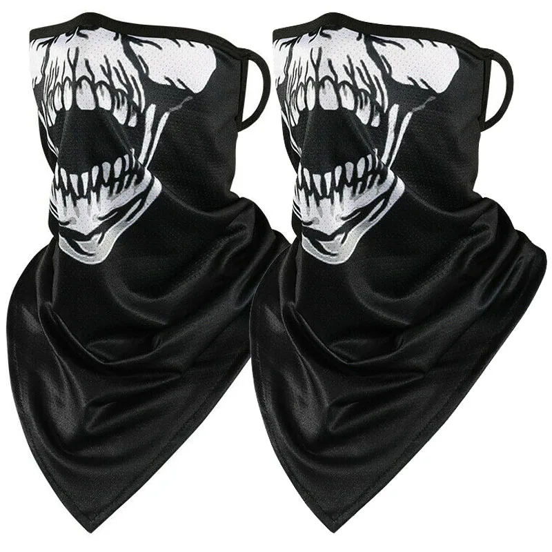 1/2Pcs Motorcycle Balaclava Camouflage Face Ice Silk Mask Anti-UV Running Riding Face Shield Sports Headwrap Moto Accessories