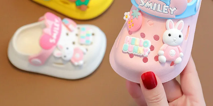 2026 Summer Baby Girl Sandals Cute Cartoon Slippers Newborn Infant Indoor Bath Anti-slip Shoes Baby Boy Beach Sandals
