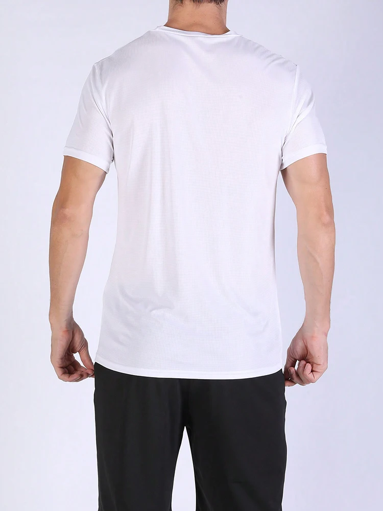 5PCS Men's Solid Color Ultralight Quick Dry Sport T-Shirt, Breathable Lightweight Top For Fitness Training Workout Running Gym