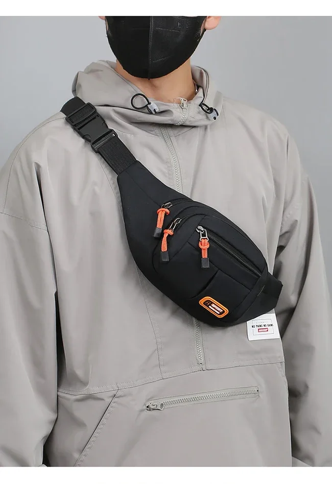 Oxford Waterproof Mobile Waist Bag for Men Women Multifunctional Large Capacity Fanny Pack Wear-resistant Riñoneras Para Hombre
