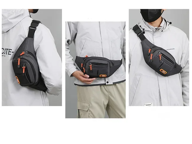 Oxford Waterproof Mobile Waist Bag for Men Women Multifunctional Large Capacity Fanny Pack Wear-resistant Riñoneras Para Hombre