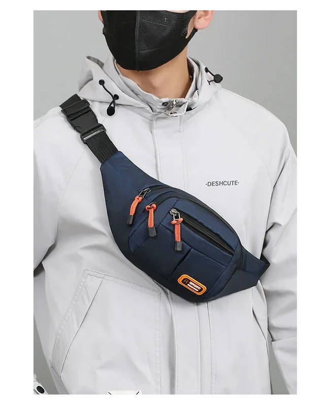 Oxford Waterproof Mobile Waist Bag for Men Women Multifunctional Large Capacity Fanny Pack Wear-resistant Riñoneras Para Hombre