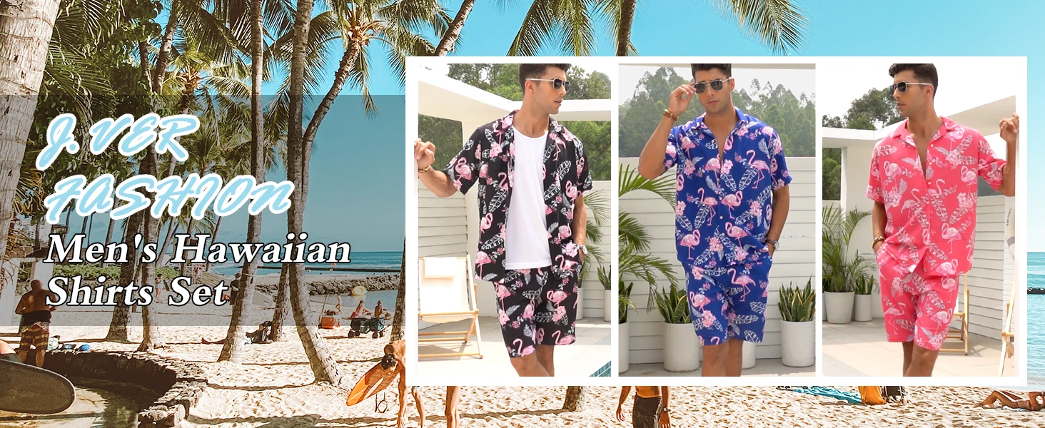 Fashion Summer Men's Short Sleeve Shorts Set Men's Solid Colour Button Down Shirt Drawstring Short Two Piece Hawaii Beach Suit