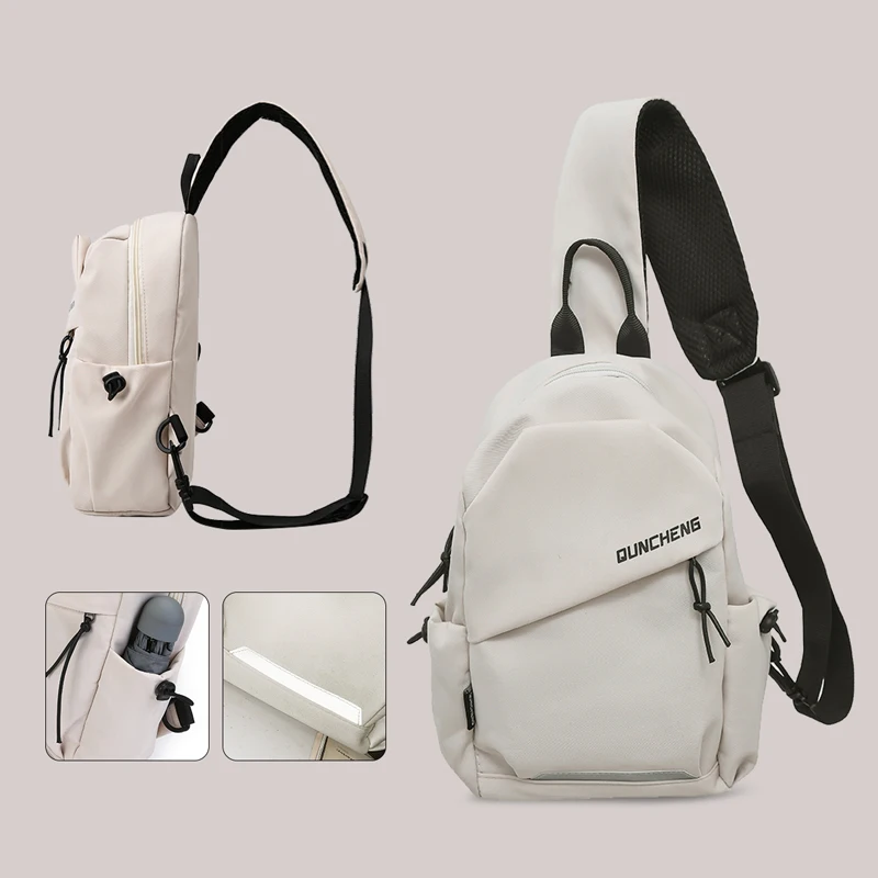 Crossbody Bag Men's Single Shoulder Small Backpack Chest Bag Women's Cycling Sports Mountain Climbing Boys Tablet Lightweight Mo