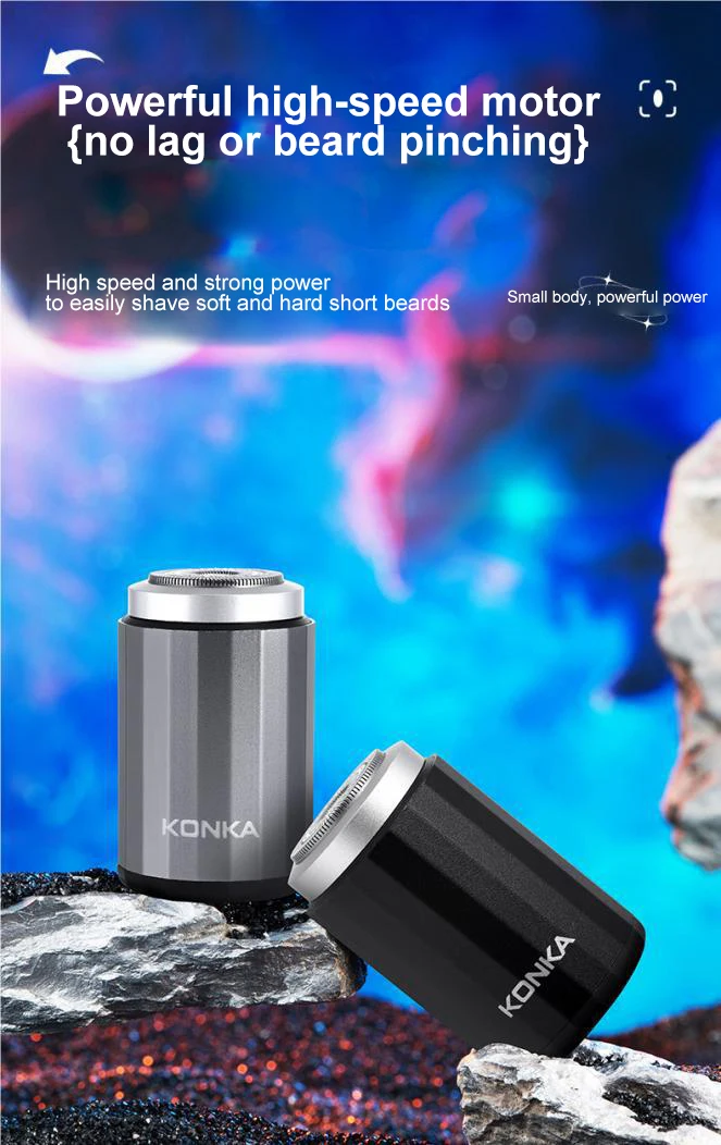 2026 NEW Type-c Rechargable Mini Portable Waterproof Electric Shaver Strong High Speed Long Endurance Suitable Wet and Dry