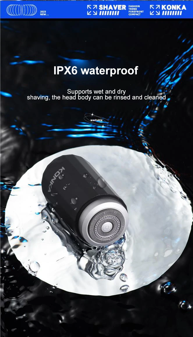 2026 NEW Type-c Rechargable Mini Portable Waterproof Electric Shaver Strong High Speed Long Endurance Suitable Wet and Dry