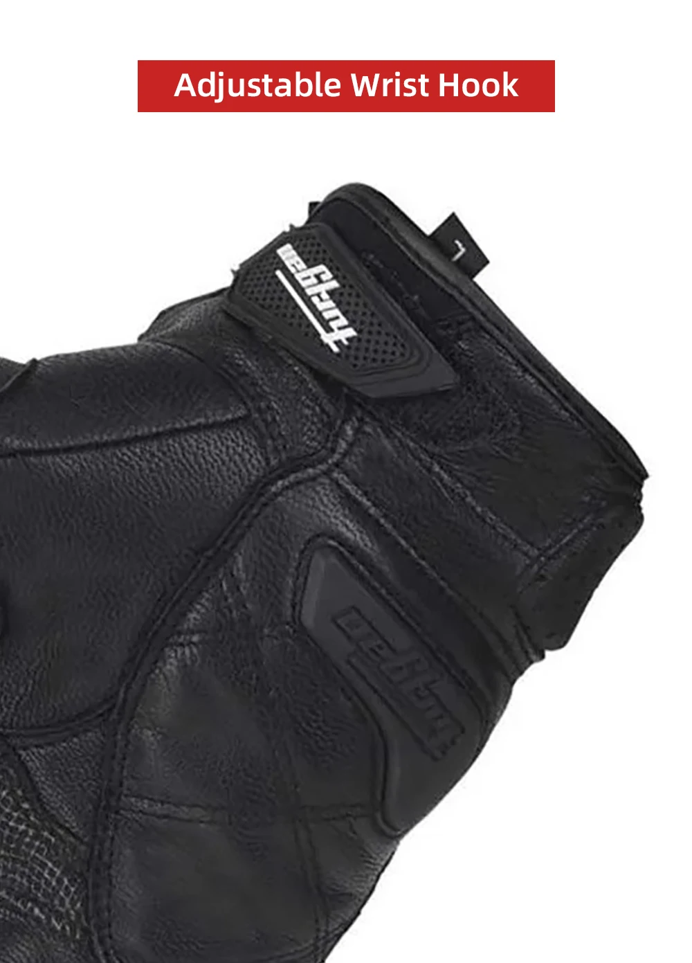 High Quality Genuine Leather Gloves Men's Luva Riding Moto Motorcycle Glove Guantes Protection Racing MOTO Protective Equipment