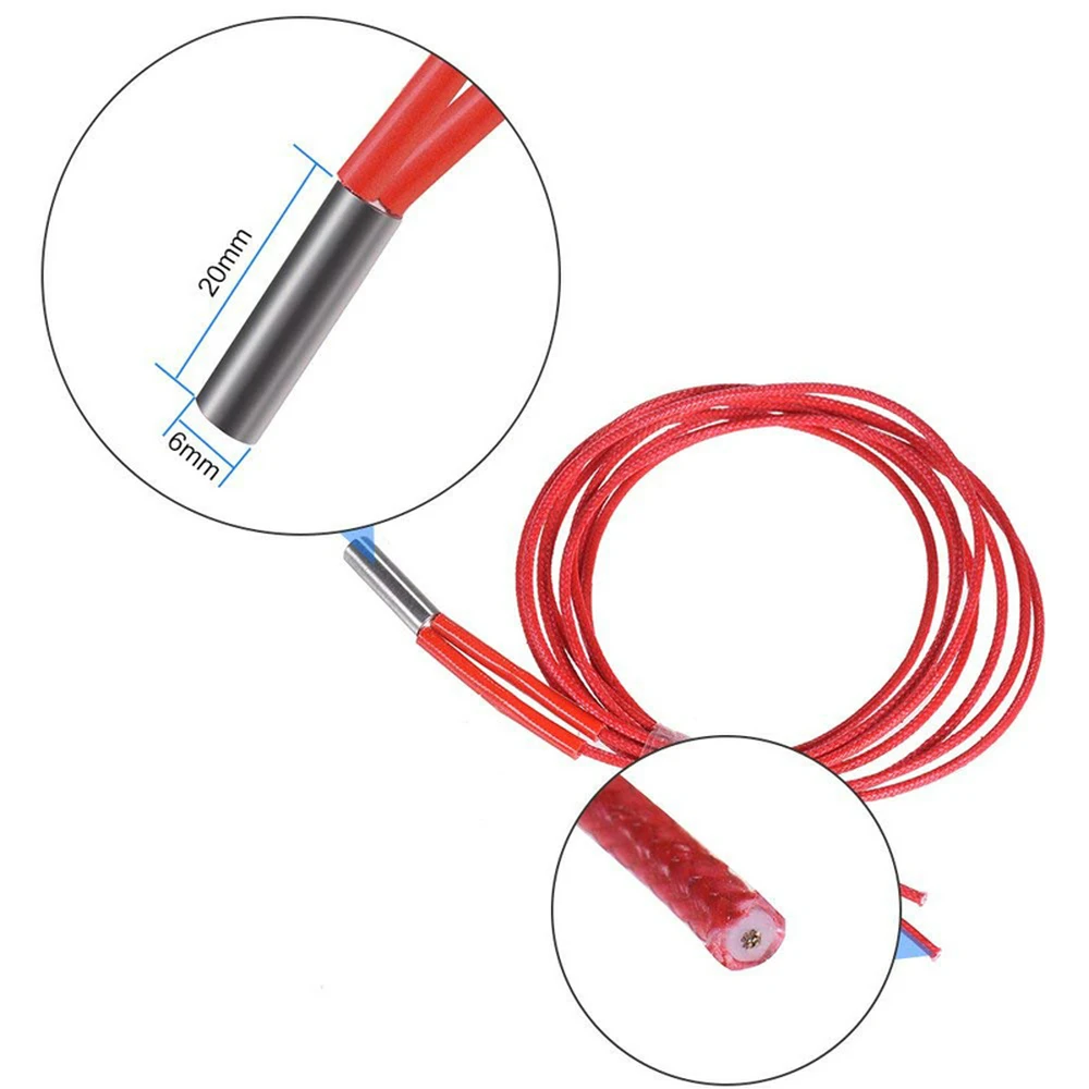 3D Printer Parts Ender3 100K Thermistor 12V/24V Cartridge Heater Suitable for Cr10 CR10s Ender3V2 Ender3 Hotend Parts
