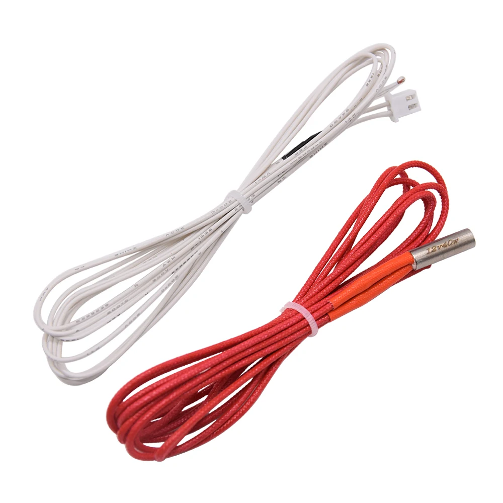3D Printer Parts Ender3 100K Thermistor 12V/24V Cartridge Heater Suitable for Cr10 CR10s Ender3V2 Ender3 Hotend Parts