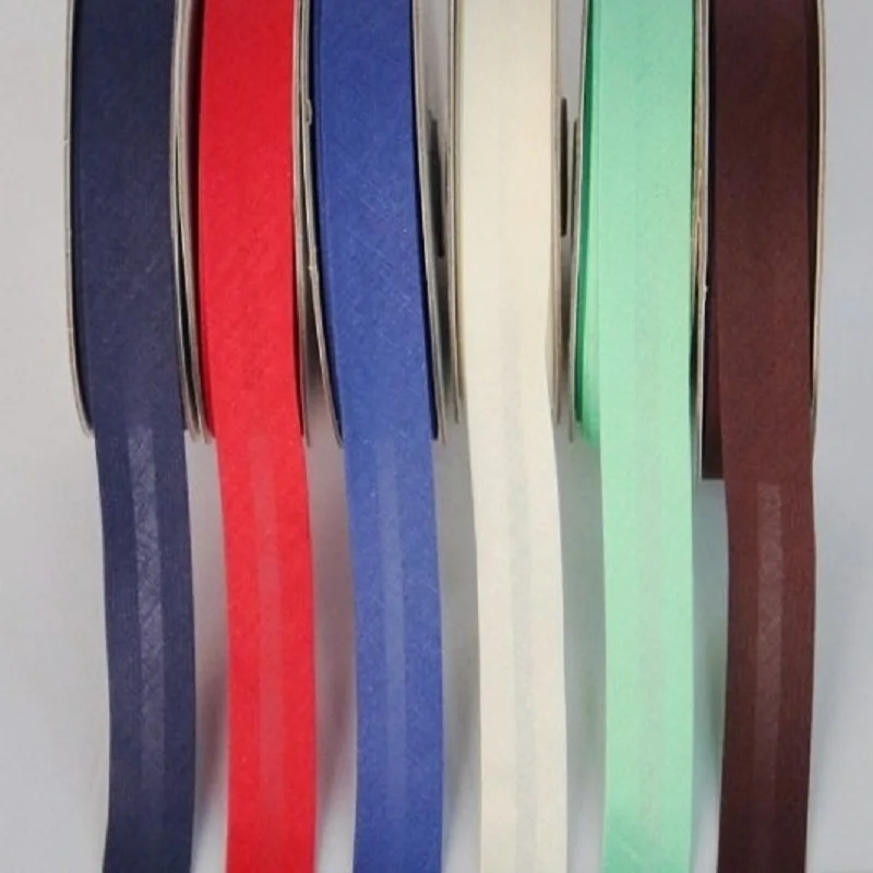 100% Cotton Bias tape, 20mm width 3/4" Ironed Single Fold Binding Bias Tape For Garment Craft DIY Handmaking 5m/lot