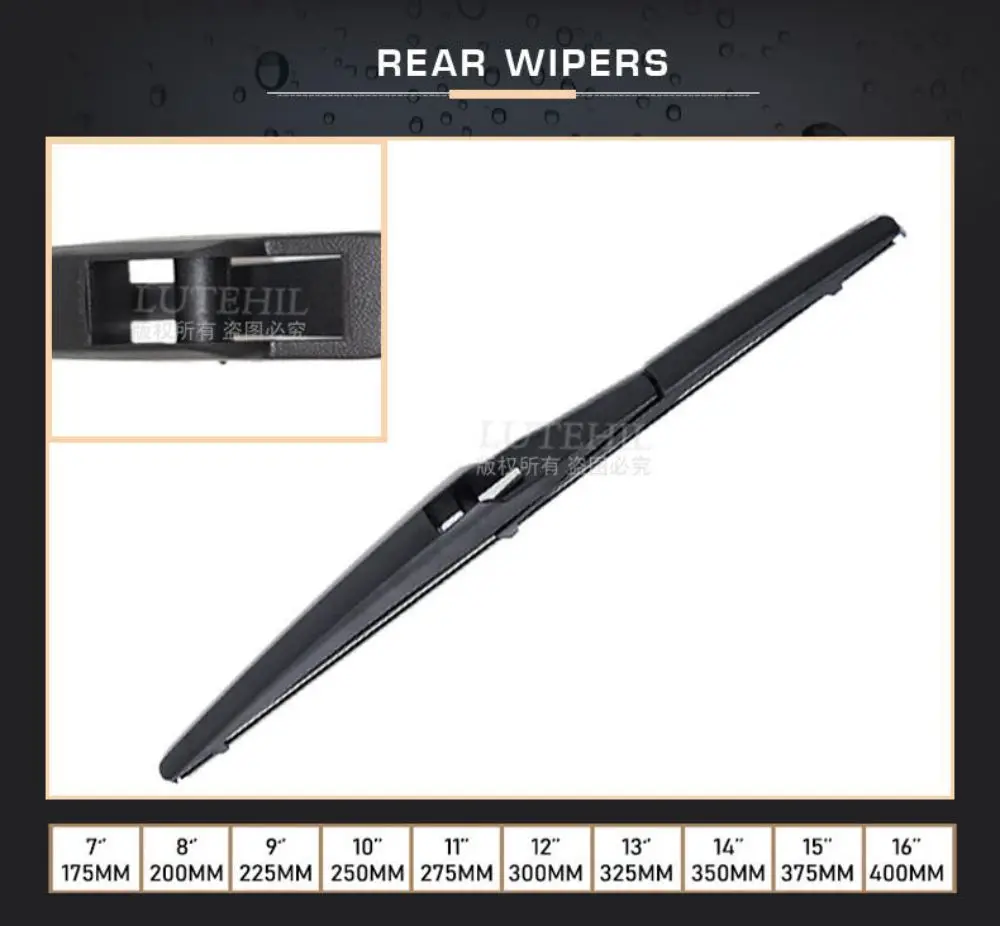 Wiper Front & Rear Wiper Blades Set For Hyundai Tucson TL 2016 2017 2018 2019 2020 Windshield Windscreen 26"16"14"