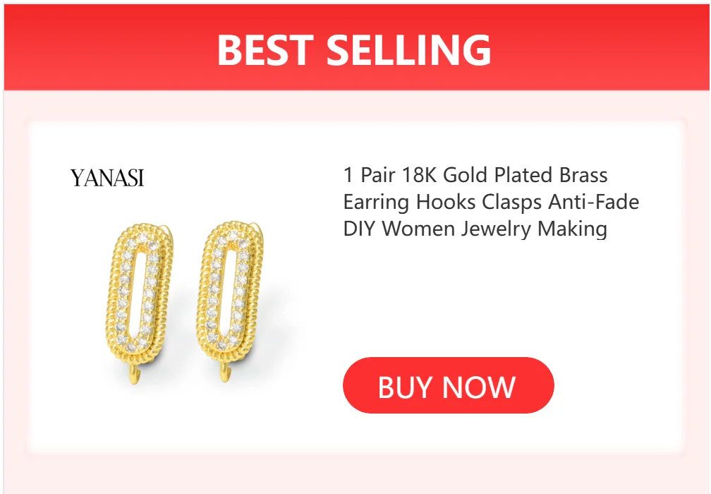 15mm Earring Making Supplies 22K Gold Plated Hoop Earrings Hooks Clasps Accessories for Woman Handmade DIY Jewellery Wholesale