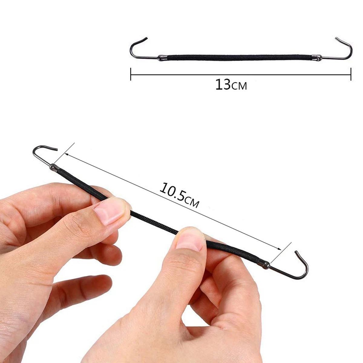 18/24/30PCS Women's Elastic Hair Bands Gum Hooks Hair Accessories Hair Ties Styling Tools Holder Bungee Bands