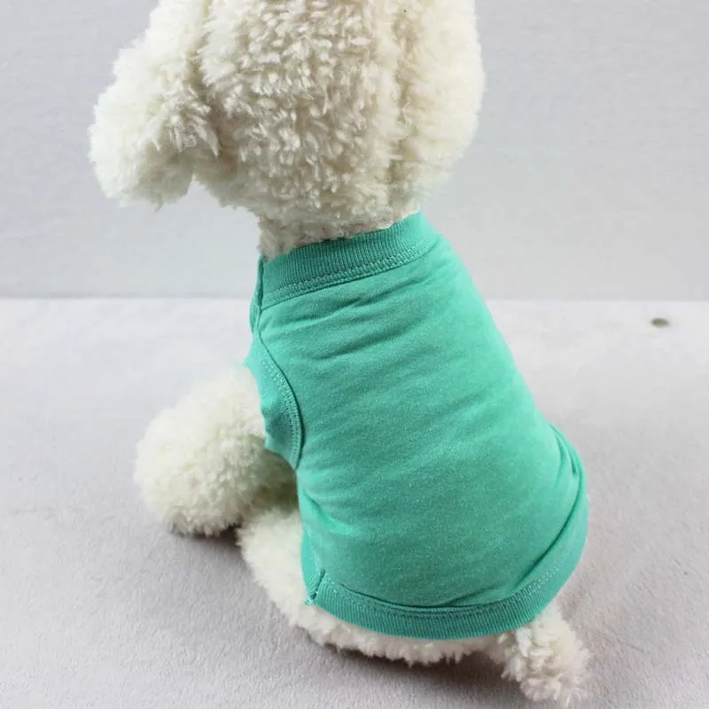 XS-3XL Blank Dog T Shirt Summer Cotton Dog Vest Shirt for Small Medium Large Dogs Yorkie Pitbull Clothes Pet Apparel