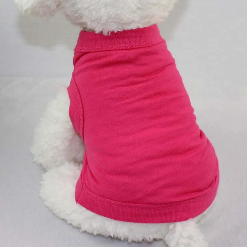 XS-3XL Blank Dog T Shirt Summer Cotton Dog Vest Shirt for Small Medium Large Dogs Yorkie Pitbull Clothes Pet Apparel