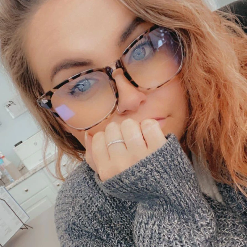 Transparent Computer Glasses Frame Women Men Anti Blue Light square Eyewear Blocking Glasses Optical Spectacle Eyeglass
