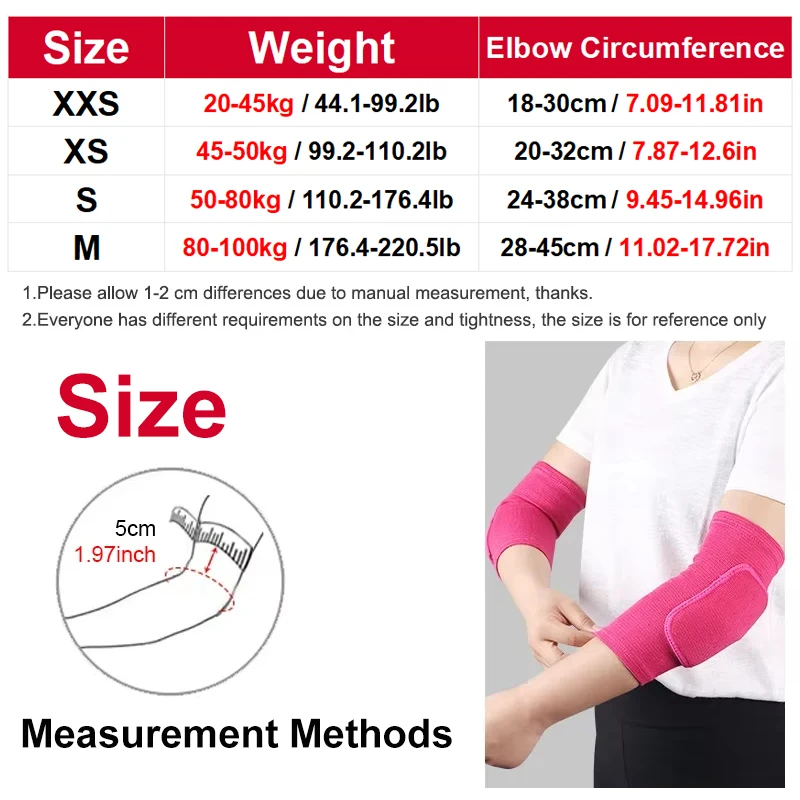 Elastic Elbow Pads Thickened Sponge Elbow Knee Protectors Guard Basketball Volleyball Sport Arm Sleeve Pad Adults Children