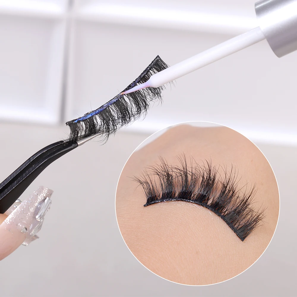Quick Dry False Eyelash Extension Glue Strong Eyelashes Glue Self Adhesive Waterproof Makeup Long Lasting Invisible Cosmetics
