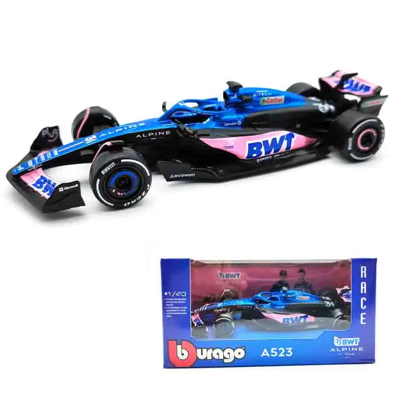 Bburago 1:43 2024 F1 Alpine A524 Die‑cast Alloy Model Car #10 Pierre Gasly #31 Esteban Ocon Racing Mini Replica Collectible Gift