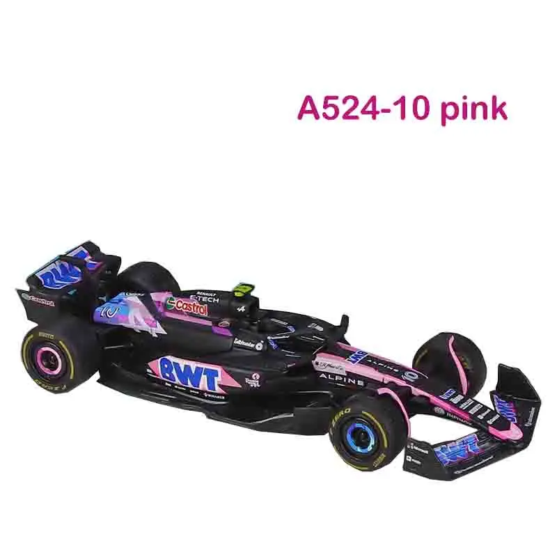 Bburago 1:43 2024 F1 Alpine A524 Die‑cast Alloy Model Car #10 Pierre Gasly #31 Esteban Ocon Racing Mini Replica Collectible Gift