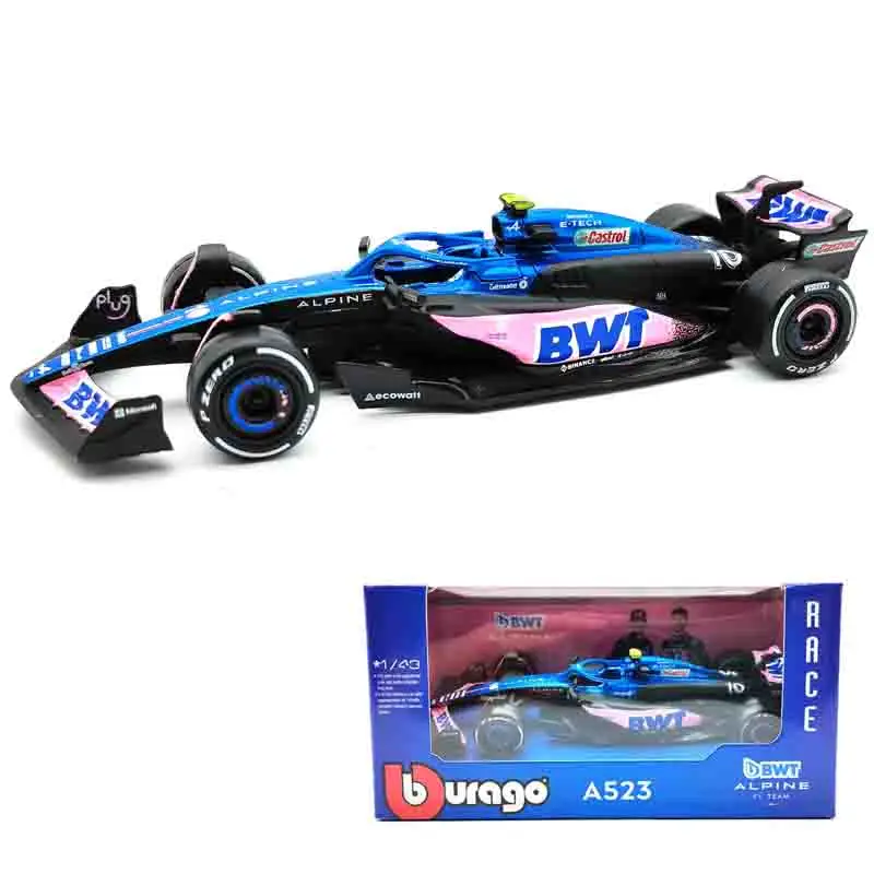 Bburago 1:43 2024 F1 Alpine A524 Die‑cast Alloy Model Car #10 Pierre Gasly #31 Esteban Ocon Racing Mini Replica Collectible Gift