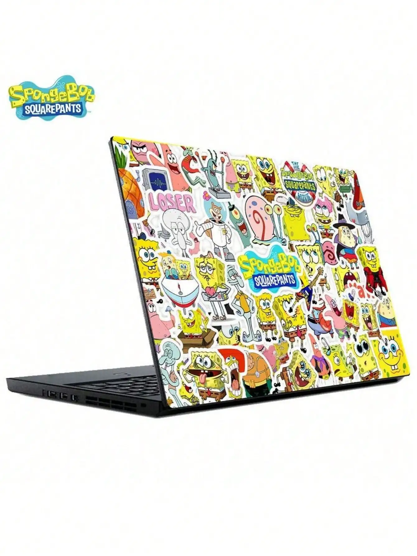 50pcs SpongeBob Officially Licensed Vinyl Stickers High Quality Tentacles Sticker for Water Bottle Waterproof DIY Decals