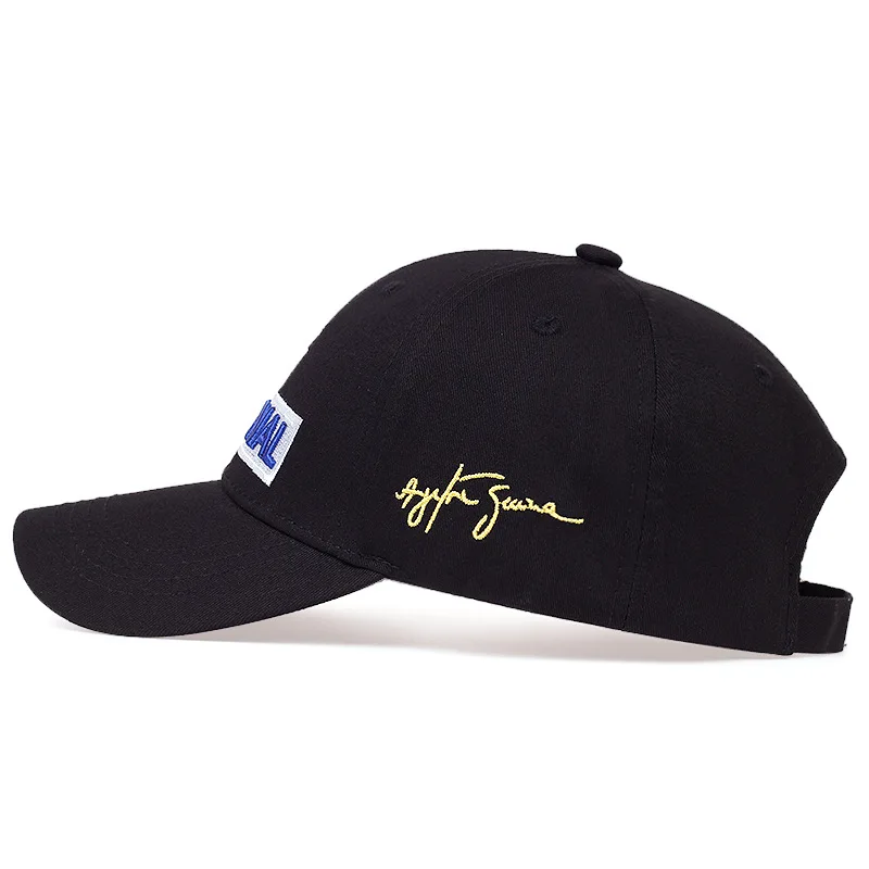 New Ayrton Senna Racer Fashion Letter Embroidery Cap Outdoor Sun Protection Casual Team Sport Baseball Cap Hip-hop Hats
