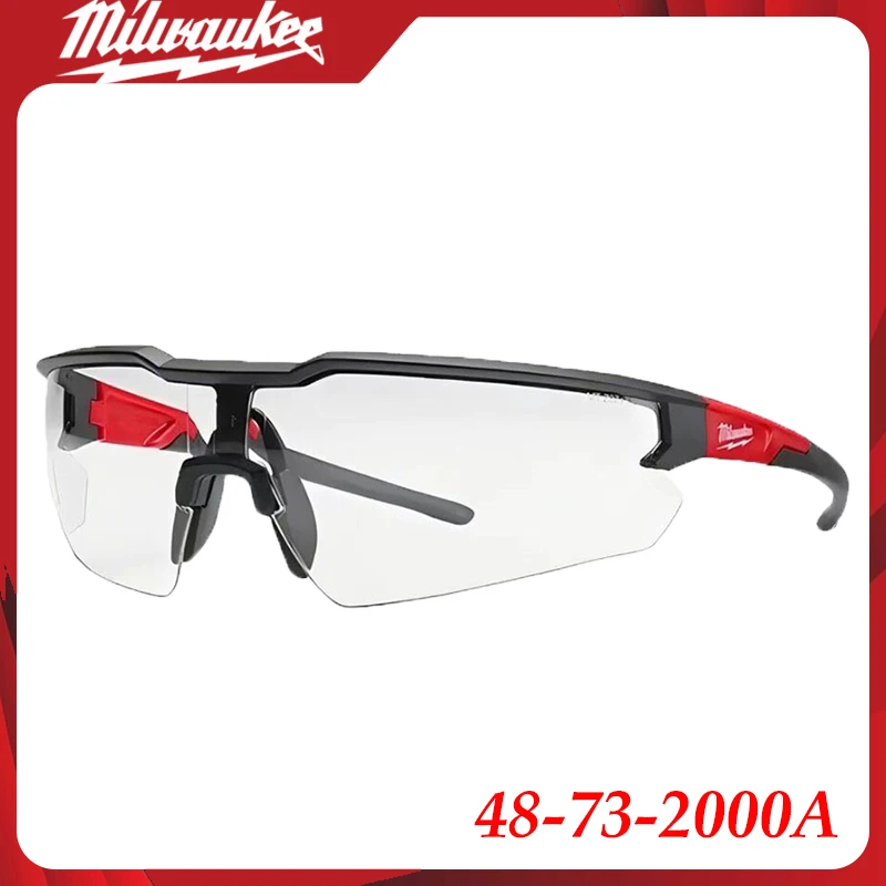 Milwaukee 48-73-2000A Clear Safety Glasses Anti Fog Scratch Resistant Lens Maximum Comfort Protective Glasses Tool Accessories