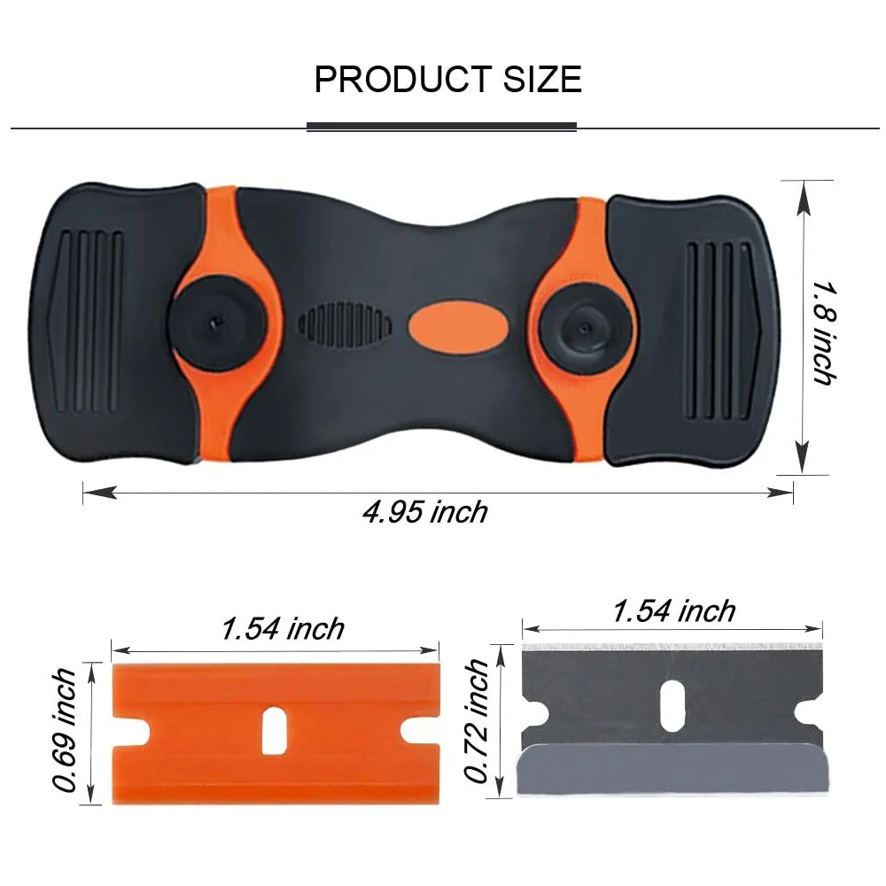Razor Scraper Car Window Film Glue Cleaner Blade Tint Ceramic Glass Wrap Sticker Remover Kitchen Home Squeegee Tool